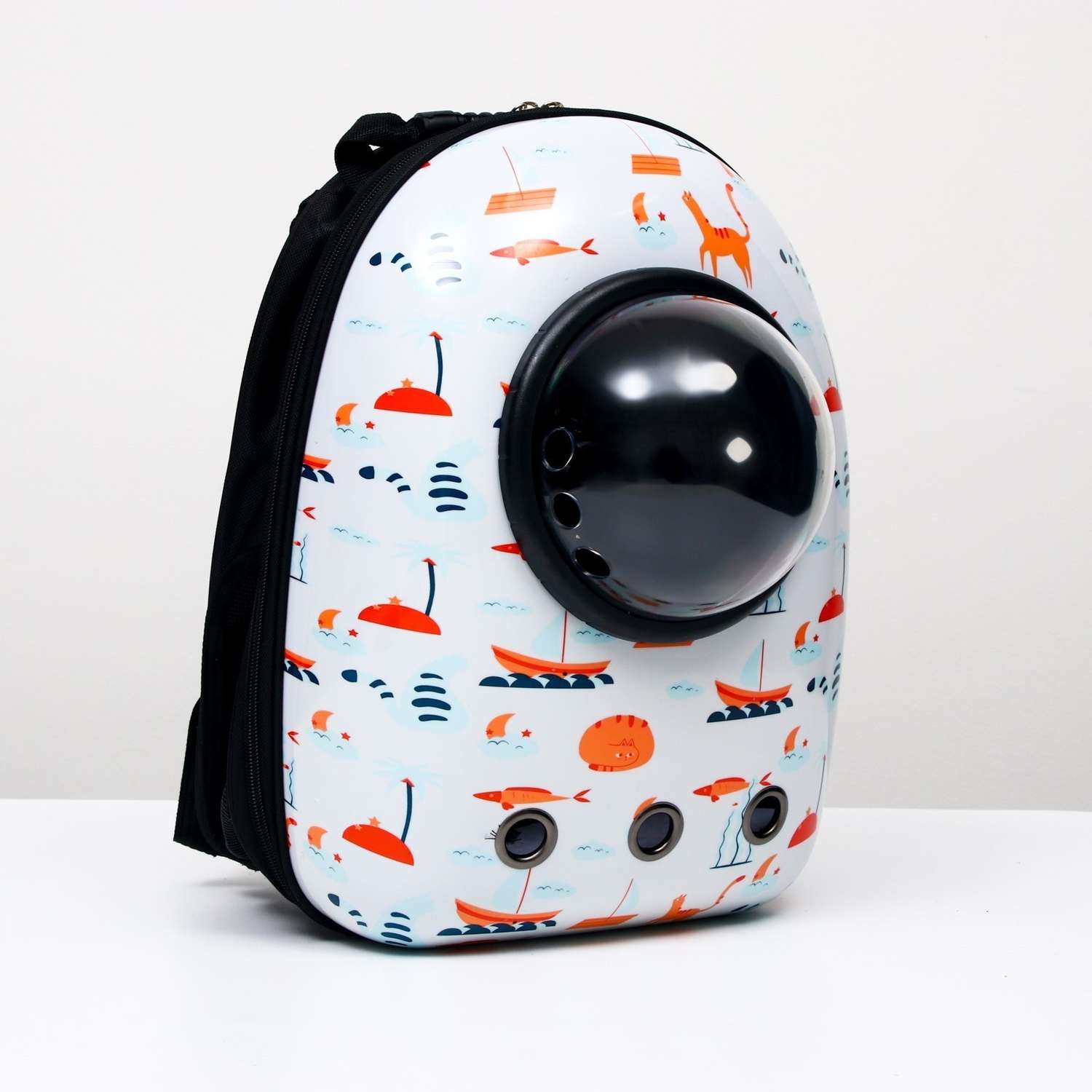 Рюкзак для переноски животных Пижон с окном для обзора «Хочу на море!» - фото 1