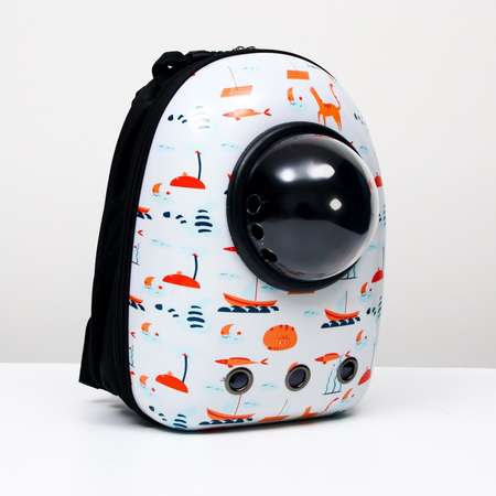 Рюкзак для переноски животных Пижон с окном для обзора «Хочу на море!»