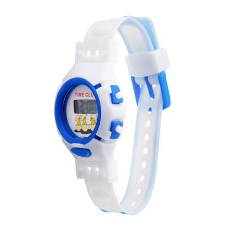 Часы Sima-Land наручные электронные детские «Джуниор» ремешок силикон l-22 см синие