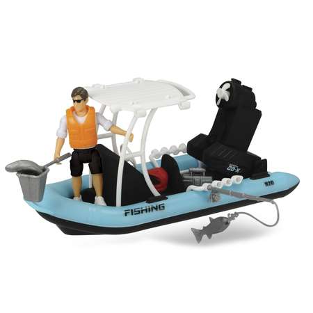 Лодка Dickie PlayLife рыбацкая с фигуркой и аксессуарами 3833004