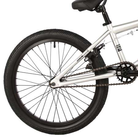 Велосипед 20BMX серебристый NOVATRACK BMX PSYCHO