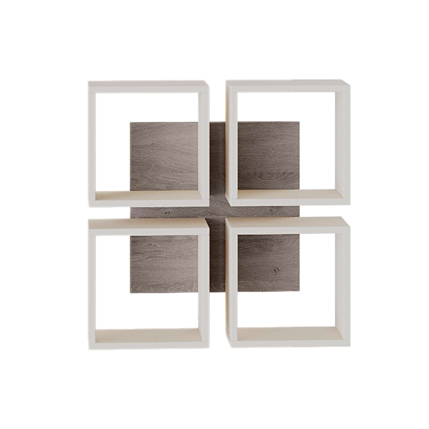 Полка настенная тип 8 Мебель ТриЯ Дуб Сонома/Белый - фото 3