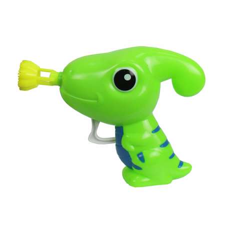 Генератор мыльных пузырей Мы-шарики 1YOY с раствором Динозаврик пистолет бластер аппарат детские игрушки для улицы и дома