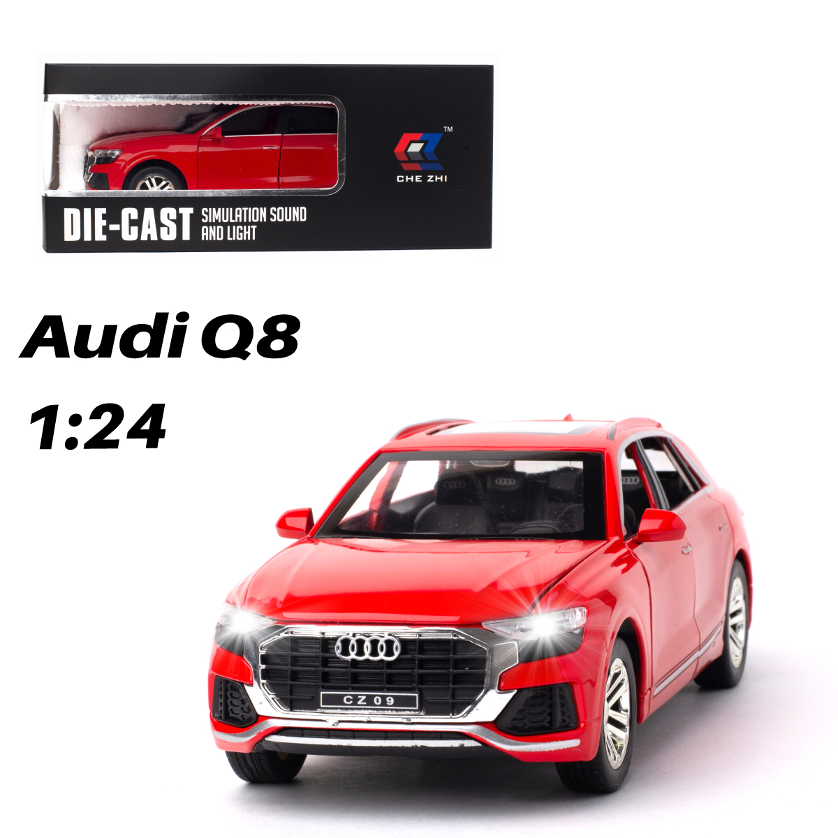 Автомобиль Che Zhi Audi 1:24 CZ114R - фото 1