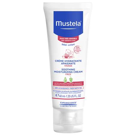 Крем для лица Mustela Bebe увлажняющий успокаивающий 40 мл