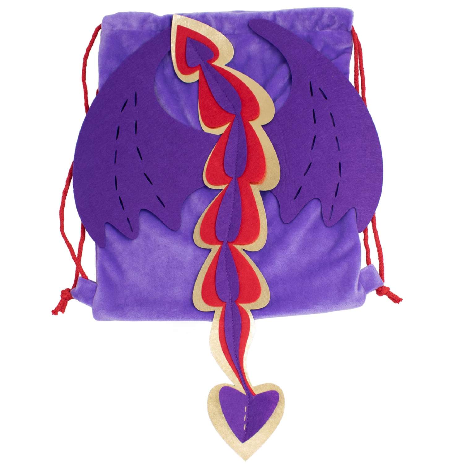 Мешок для подарков Santa Lucia Дракон фиолетовый - фото 2