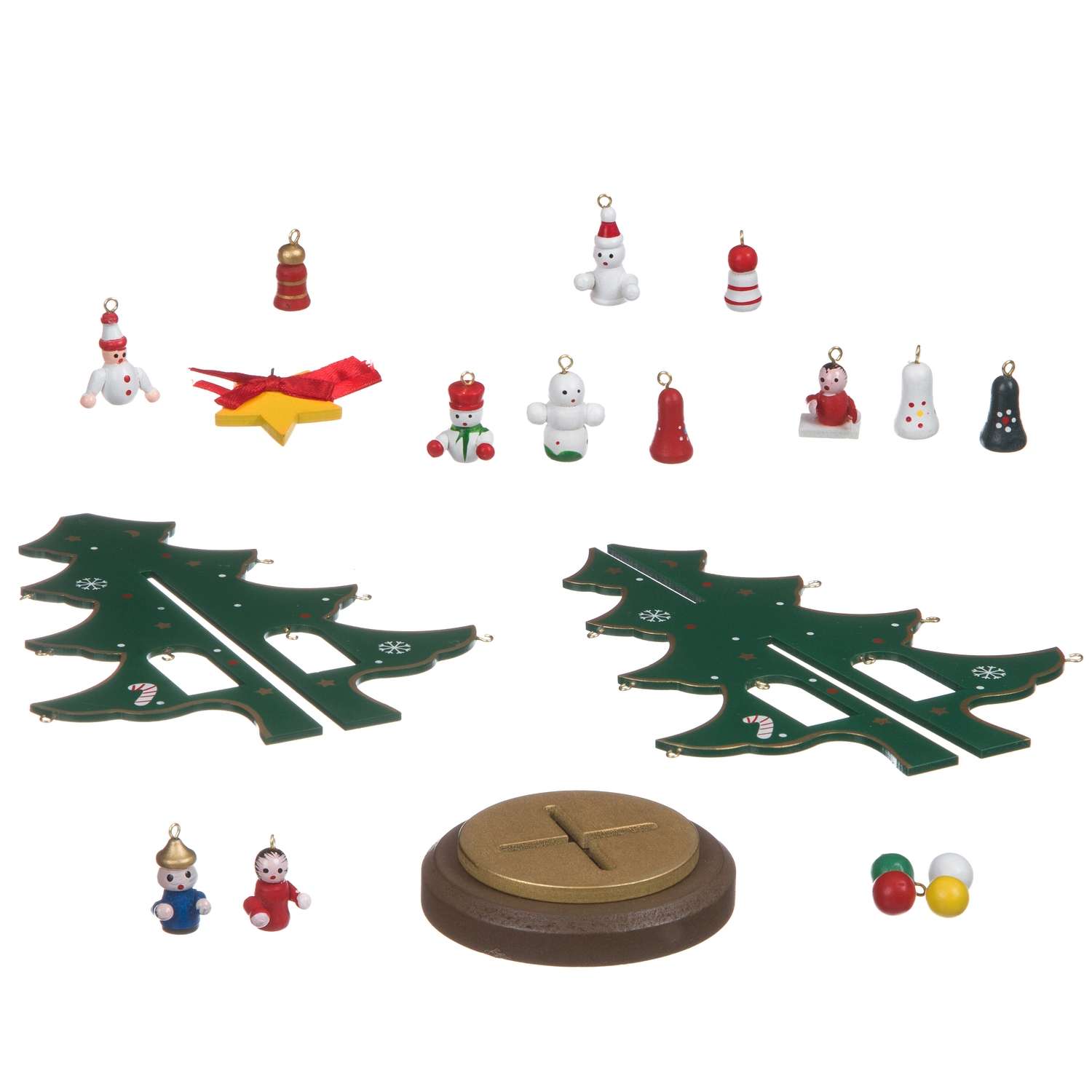 Набор Bondibon Деревянная елочка 3D с игрушками ВВ4684 - фото 2