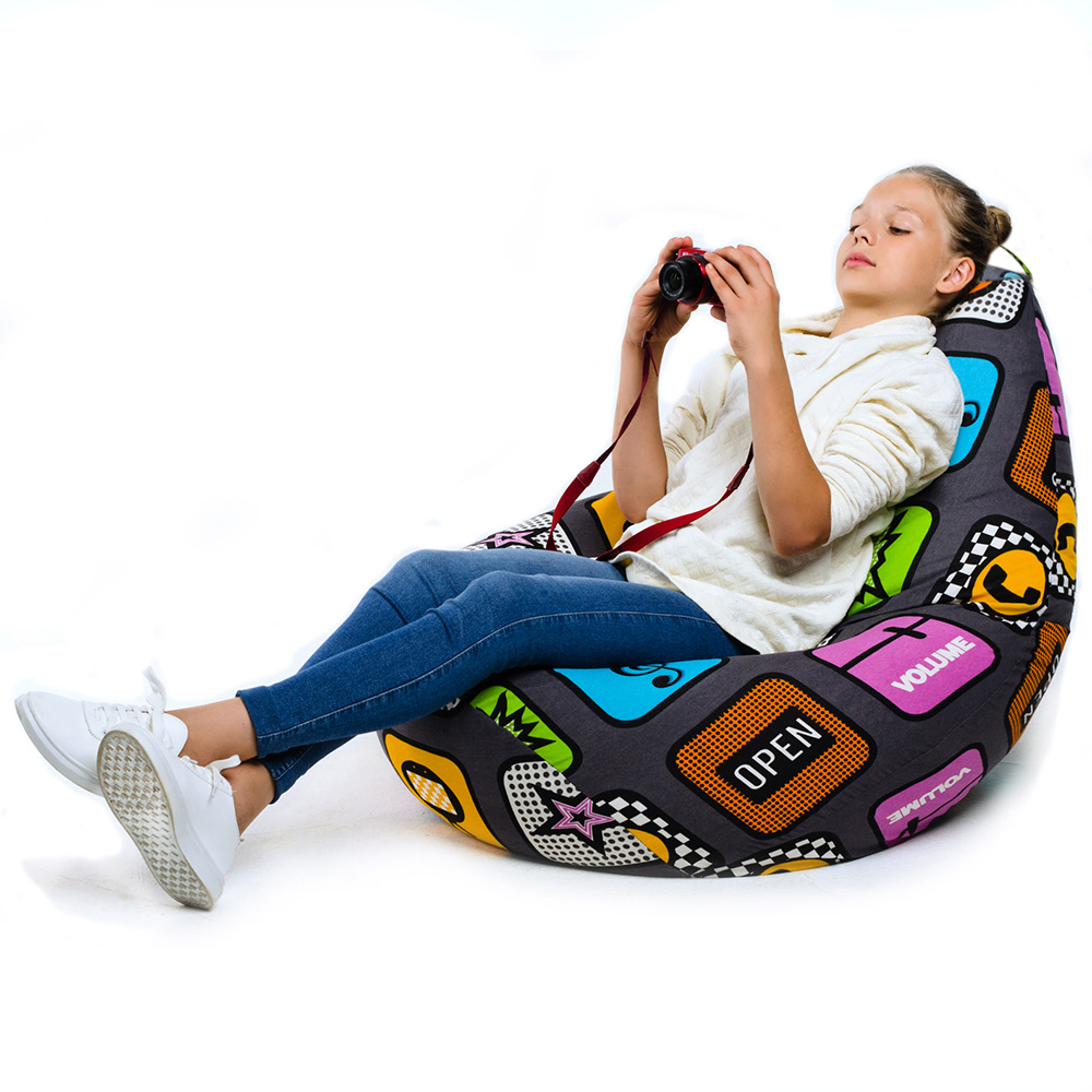 Кресло-мешок груша MyPuff размер XL компакт хлопок - фото 3