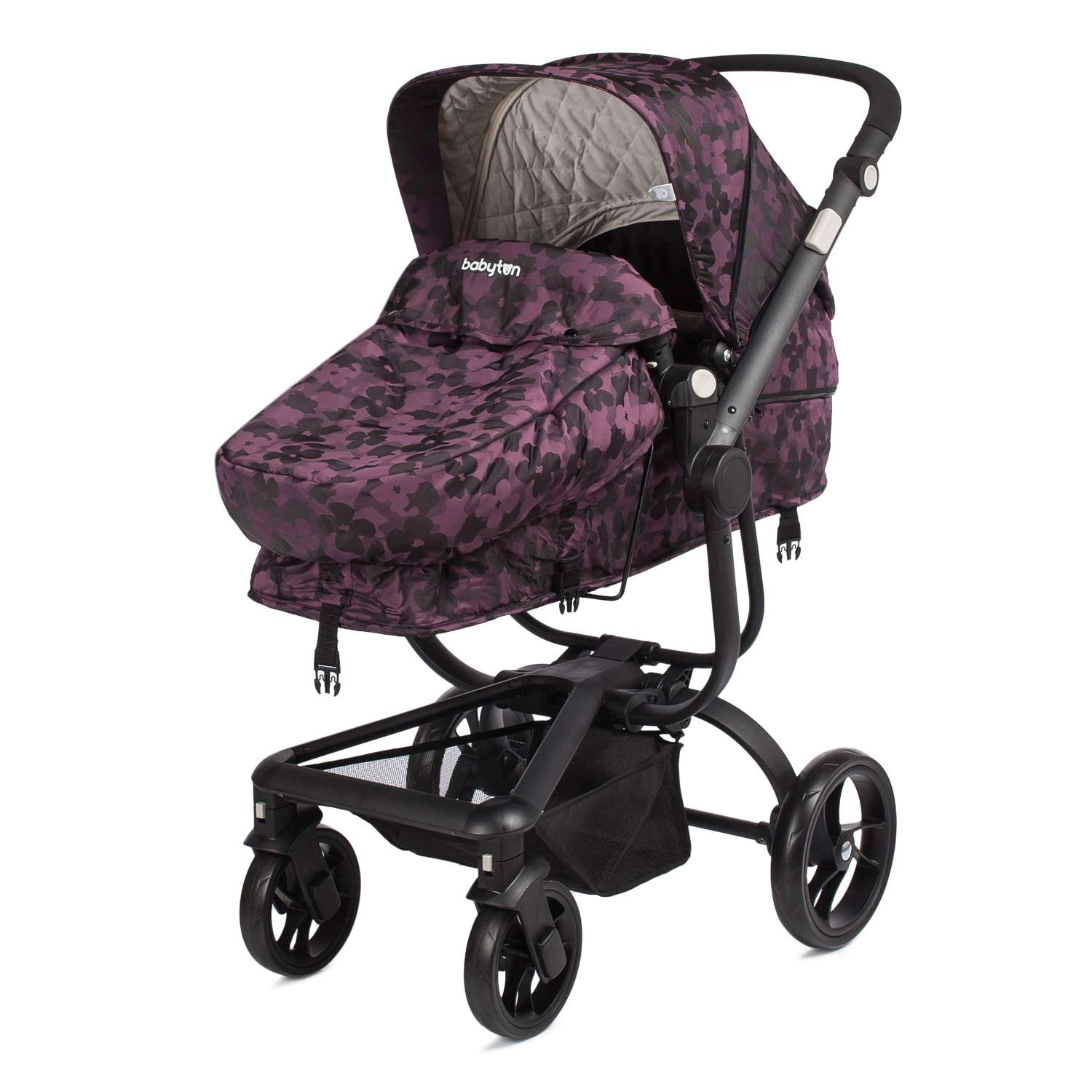 Коляска-трансформер Babyton Spider Purple Khaki - фото 1