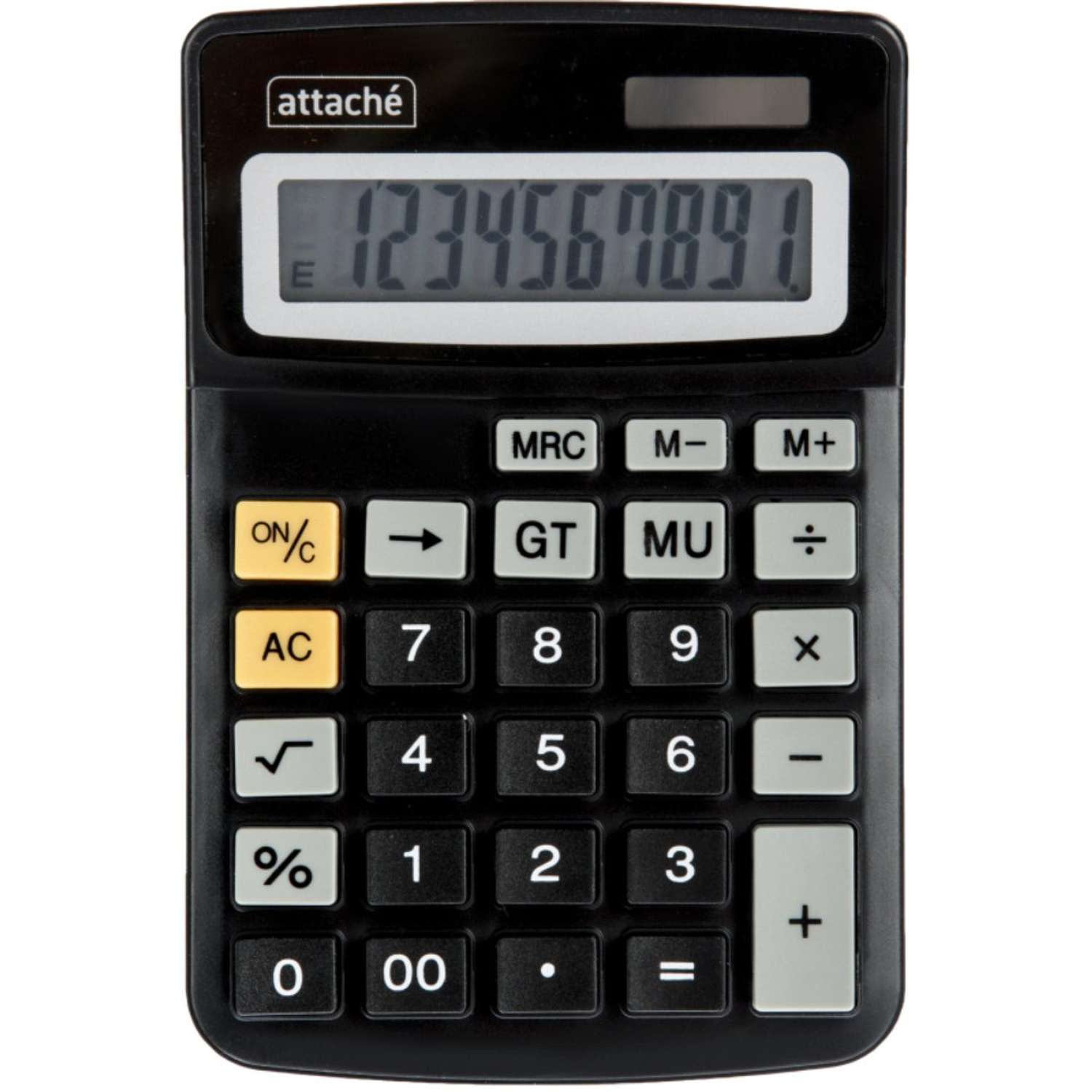 Калькулятор Attache настольный компактный 10ти разрядный черный 1 шт - фото 1