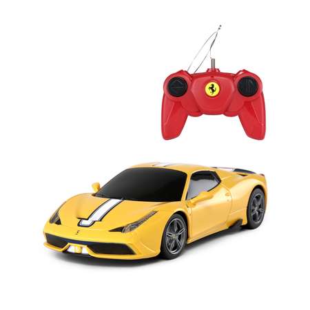 Машинка на радиоуправлении Rastar Ferrari 458 1:24 Желтая