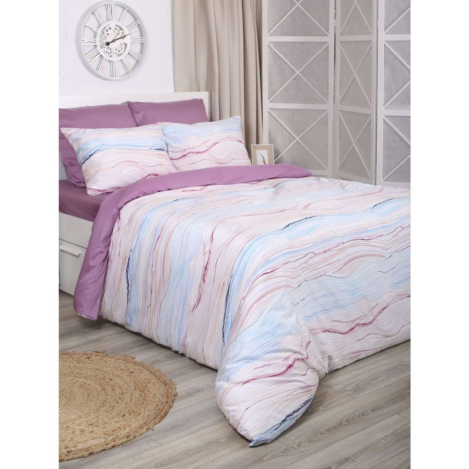 Комплект постельного белья Mona Liza 1.5 спальный ML Premium Melody тенсел н250*70 - фото 2