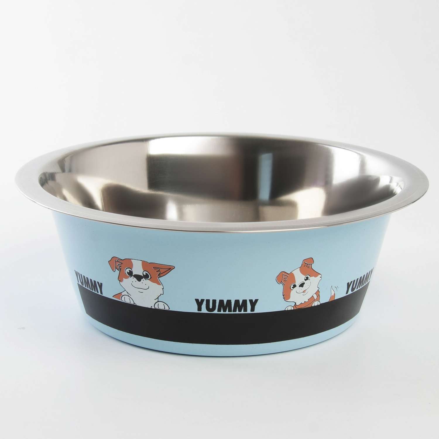Миска Пушистое счастье металлическая для собаки Yammy 1.6 л 20.5х7 см - фото 3