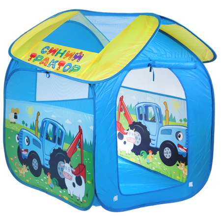 Палатка Играем Вместе Детская игровая синий трактор 290083