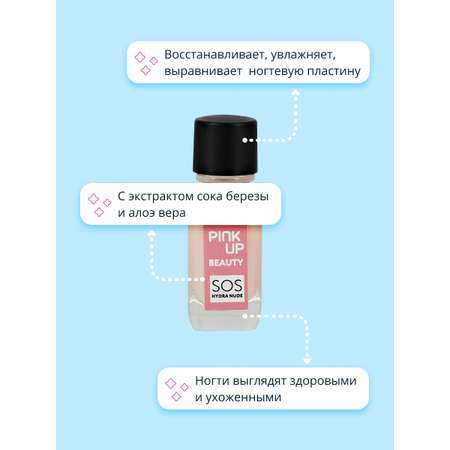 Средство для укрепления ногтей Pink Up SOS Hydra Nude 11 мл