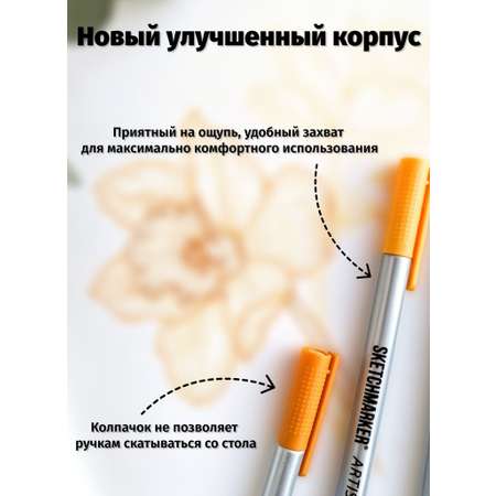 Набор капиллярных ручек SKETCHMARKER Artist fine pen Basic 4 6цв