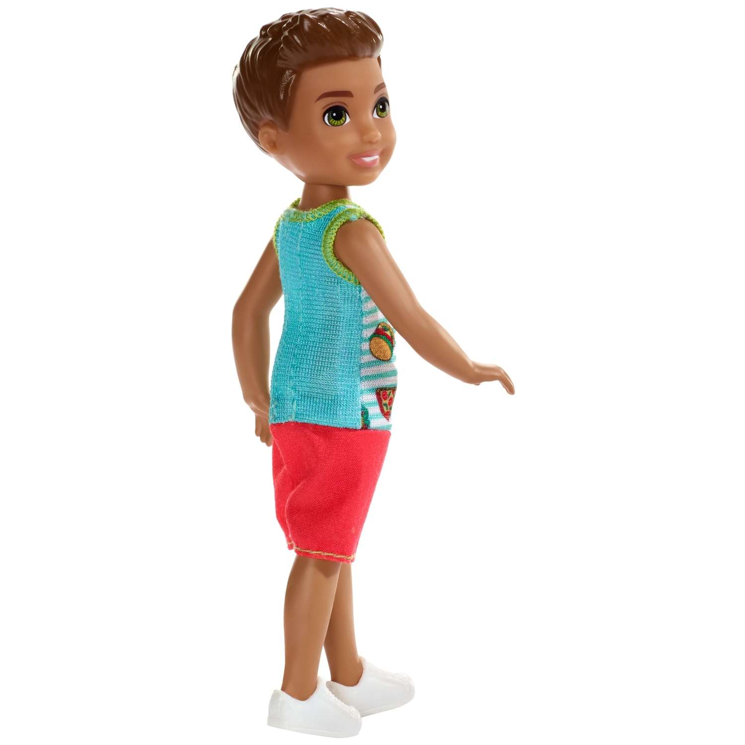 Кукла Barbie Челси Шатен в комбинезоне с пиццей FXG78 DWJ33 - фото 4