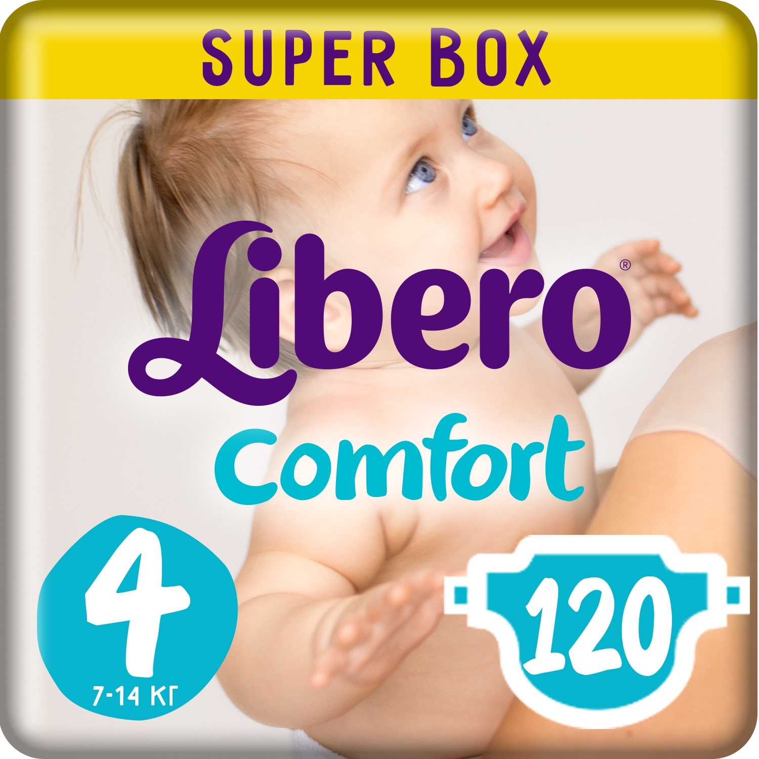 Подгузники Libero Comfort 4 7-14кг 120шт - фото 1