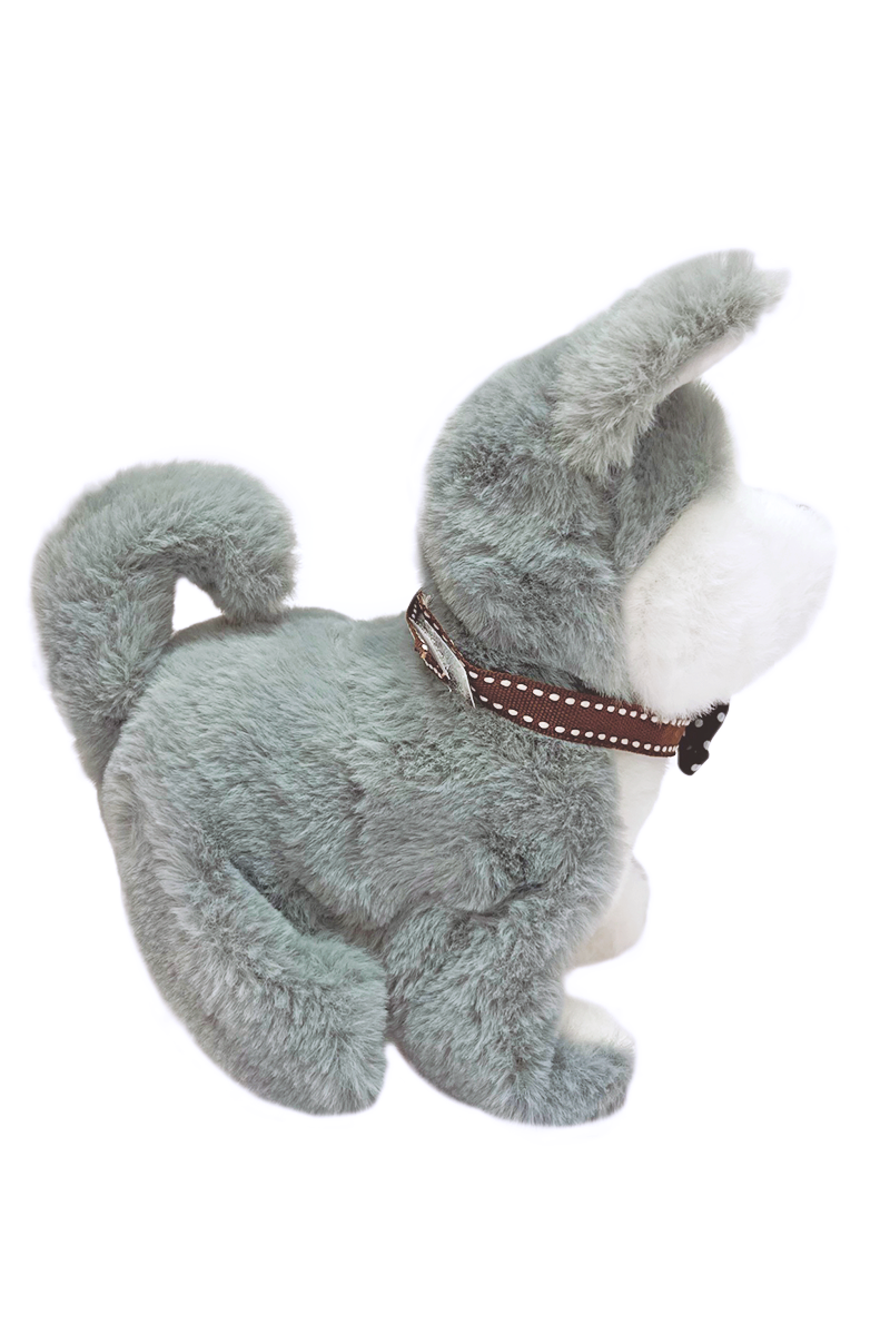 Интерактивная мягкая игрушка SHARKTOYS Весёлый щеночек Хаски ходит лает с аксессуарами - фото 5