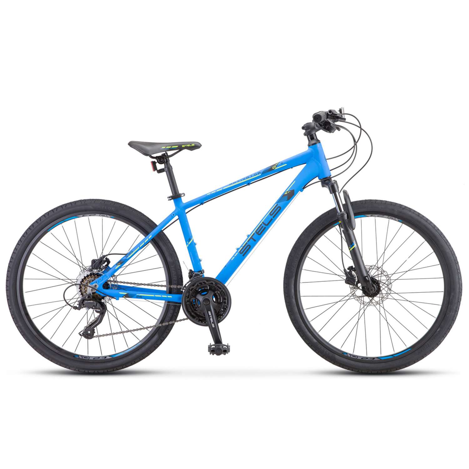 Велосипед STELS Navigator-590 MD 26 K010 16 Синий/салатовый - фото 1