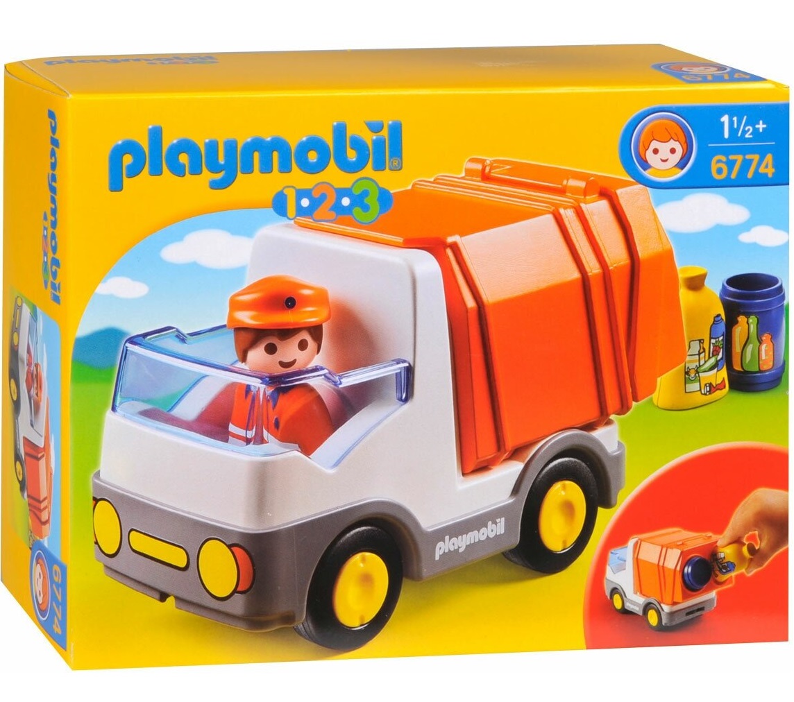 Конструктор Playmobil Recycling Truck 1 2 3 Мусоровоз - фото 5