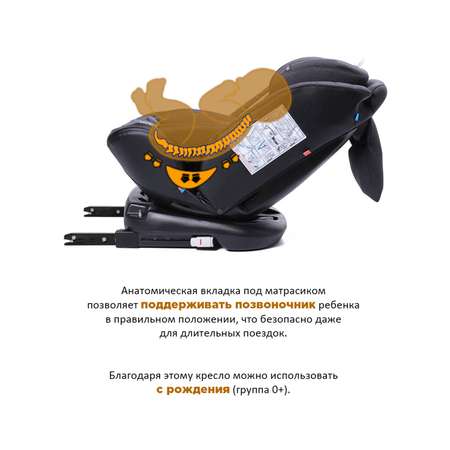 Автокресло BabyCare Shelter ISOFIX темно серый