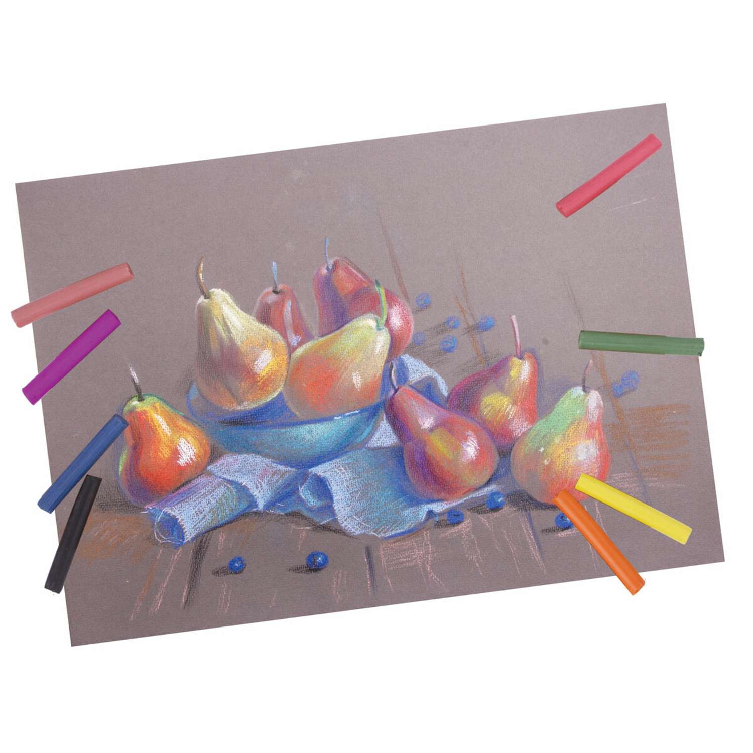 Пастель сухая Brauberg художественная Art Debut 18 цветов круглое сечение - фото 14