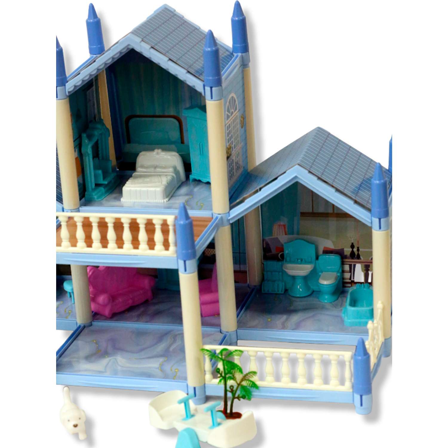 Кукольный домик SHARKTOYS 2 этажа 11500019 - фото 3