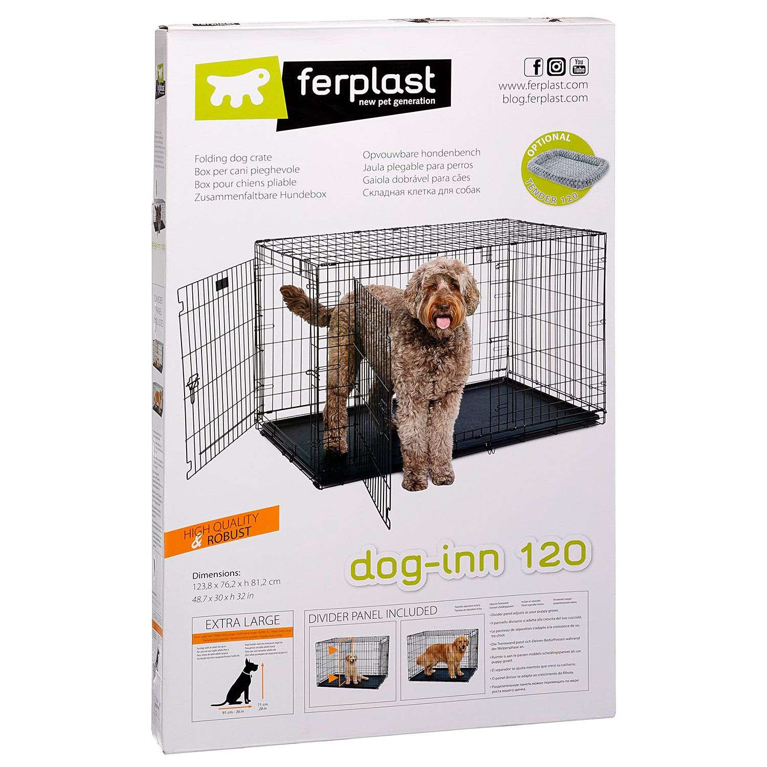 Клетка для собак Ferplast Dog-inn 120 Черная - фото 2