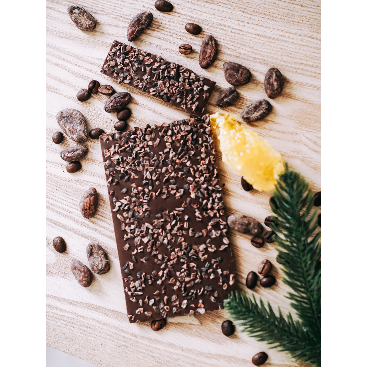 Шоколад плиточный NAMEDU на меду с какао крупкой и кофе - фото 2