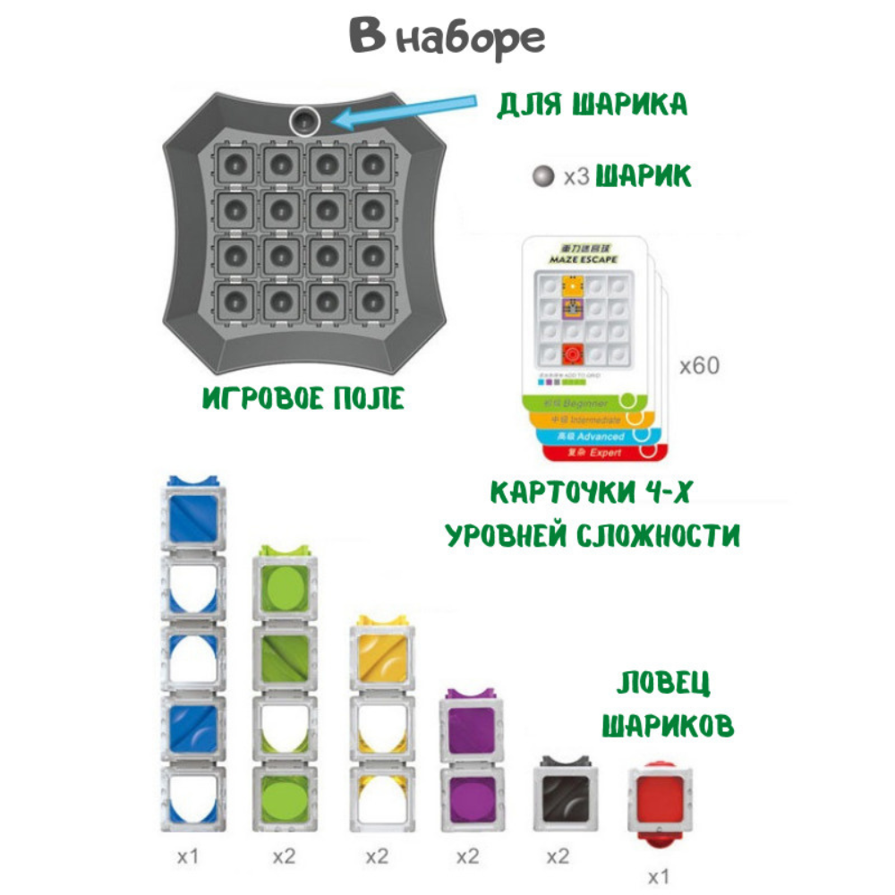 Гравитационный 3D лабиринт MagicStyle iq головоломка с шариками - фото 9