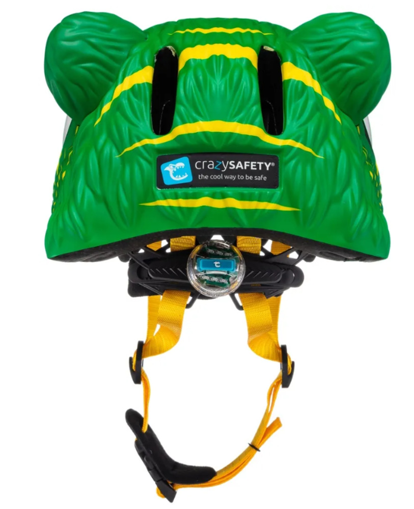 Шлем защитный Crazy Safety Green Tiger с механизмом регулировки размера 49-55 см - фото 2