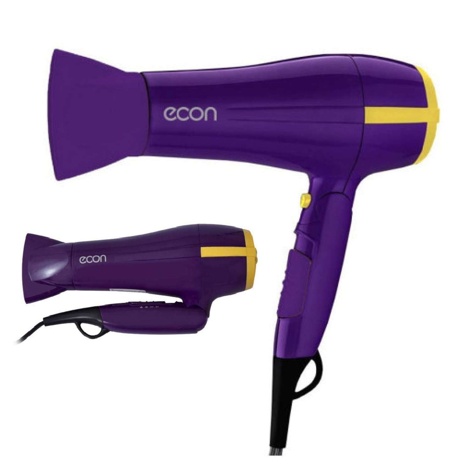 Фен для волос Econ с ионизацией фиолетовый - фото 2