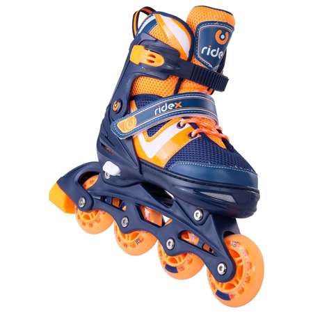 Ролики раздвижные RIDEX Inline skates Wing Orange plastic S