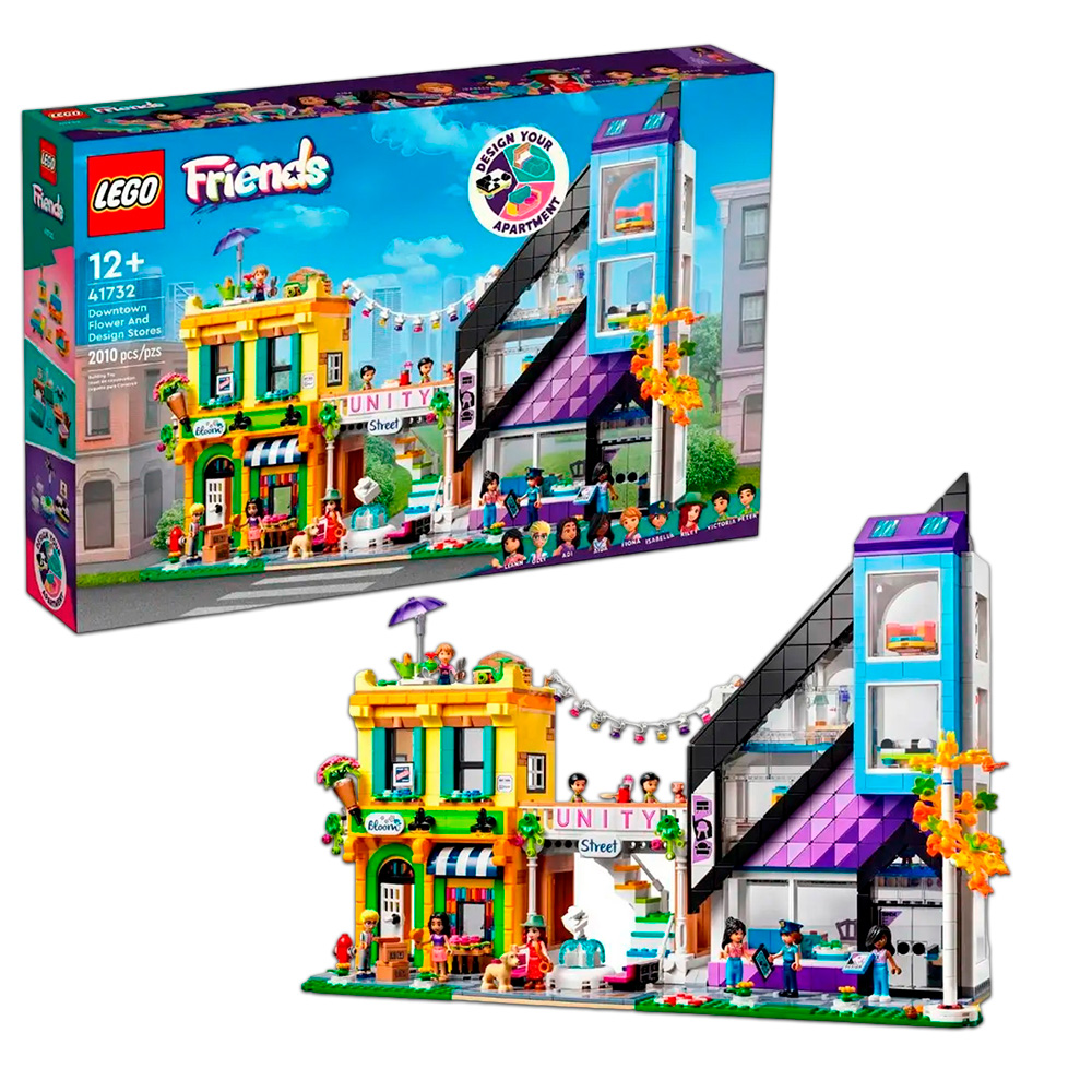 Конструктор LEGO Магазины цветов и дизайна в центре 41732 - фото 1