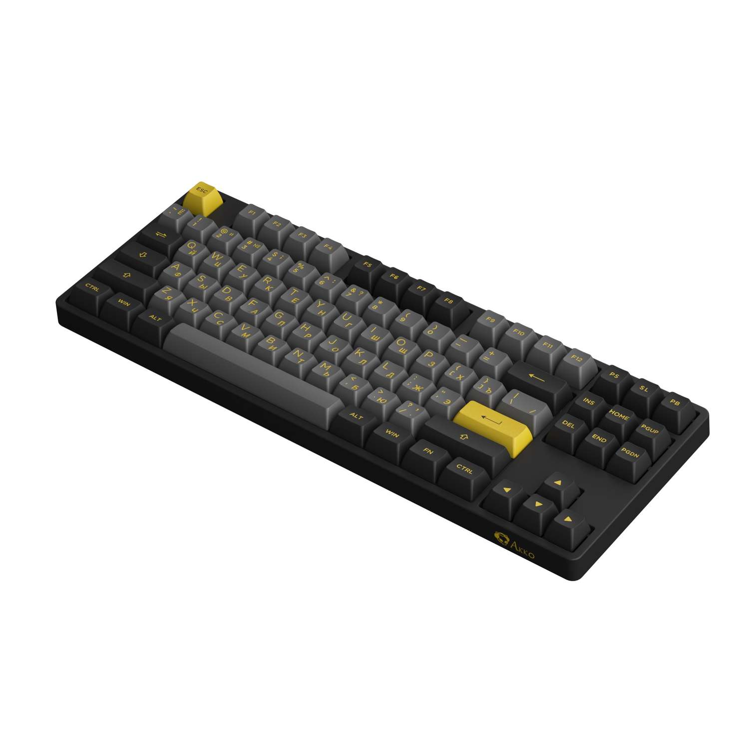 Клавиатуры AKKO 5087S-Black Gold USB Cable RGB Hot Swap Jelly Purple ASA profile - фото 4