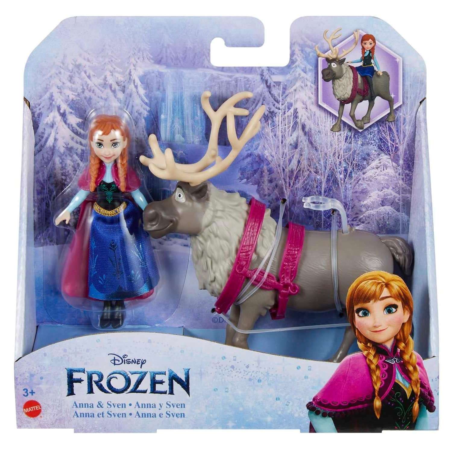 Кукла Disney Frozen Анна и Свен HLX03 HLX03 - фото 6