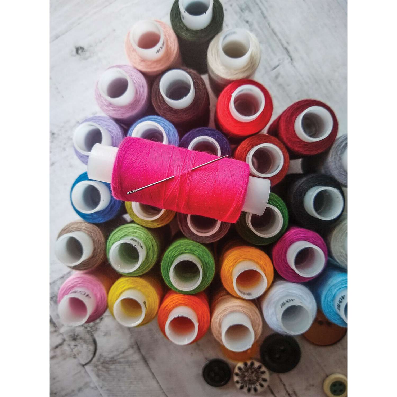 Набор швейных ниток Остров Сокровищ 30 цветов по 200м в боксе 40ЛШ - фото 4