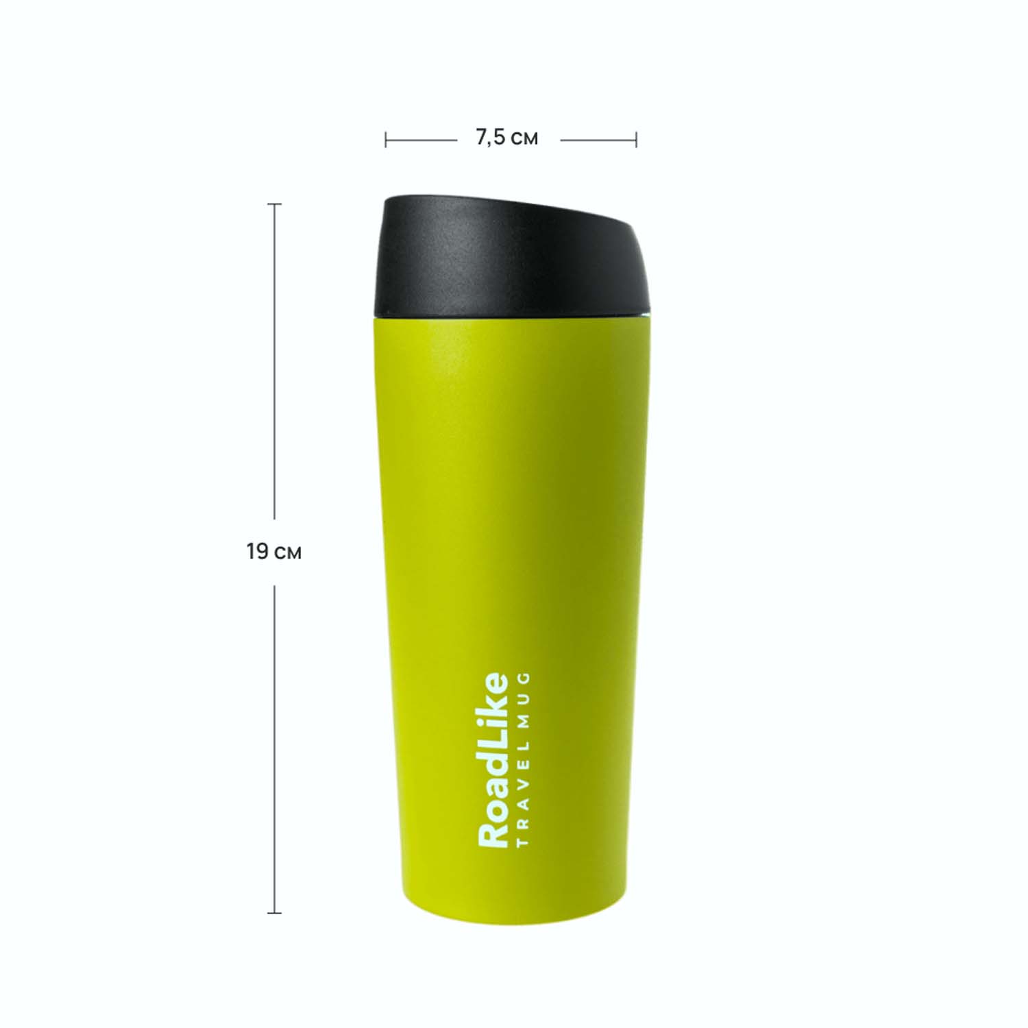 Термокружка RoadLike Travel Mug 450 мл зеленый - фото 2