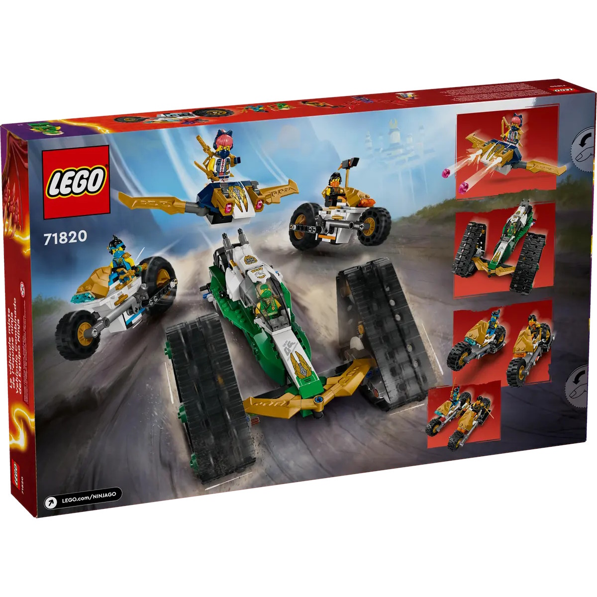 Конструктор LEGO Ninjago Комбинированный автомобиль команды ниндзя 71820 - фото 8