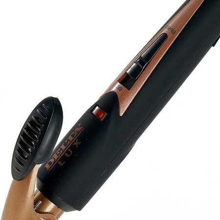 Стайлер для завивки волос Delta Lux DL-0630 черный с бронзовым керамическое покрытием d 19 мм 25 Вт