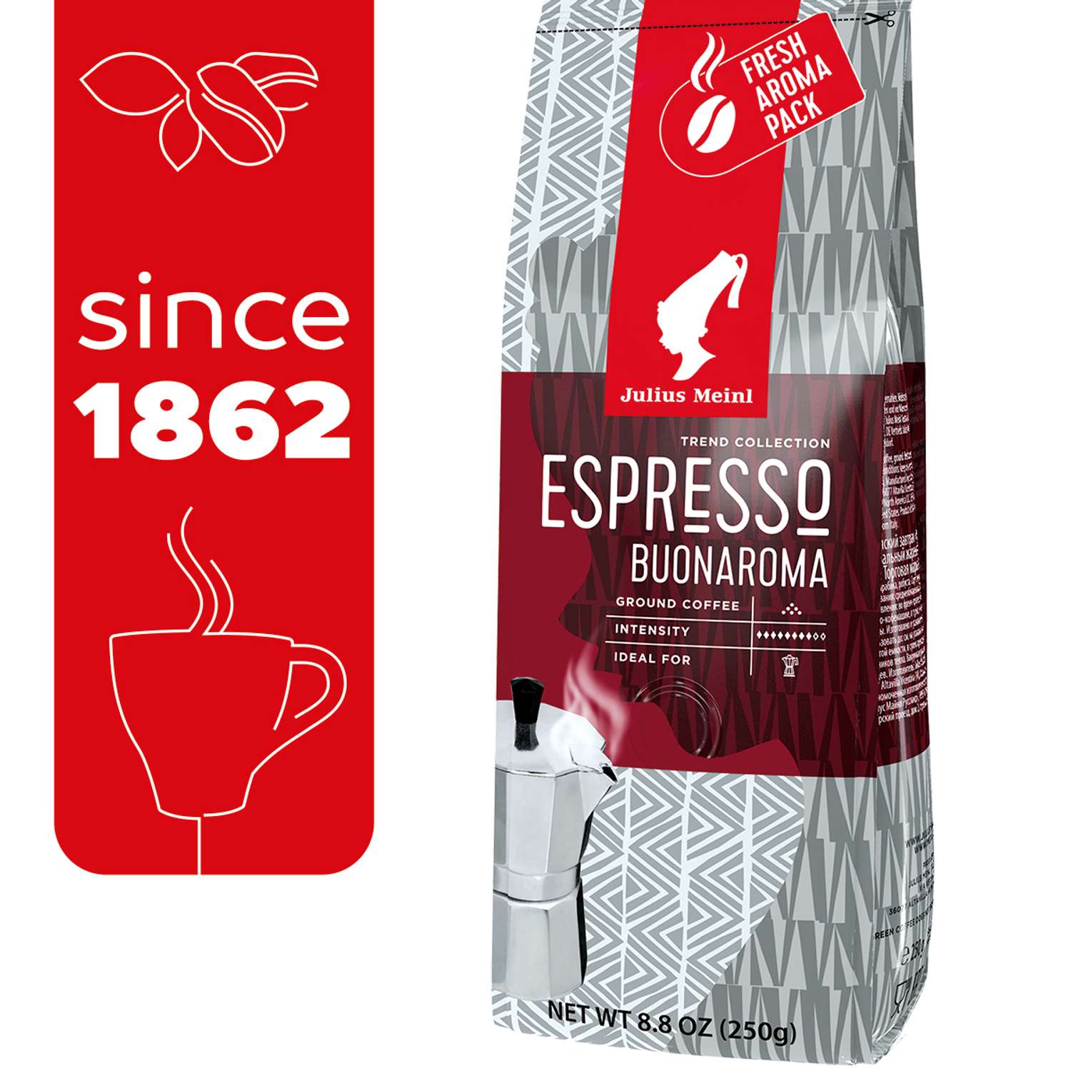 Кофе Julius Meinl молотый Венский завтрак Espresso Ароматный 250 г средняя обжарка - фото 1