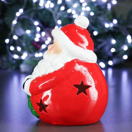 Фигура Хорошие сувениры с подсветкой «Дед Мороз с елкой» 15х14х16см