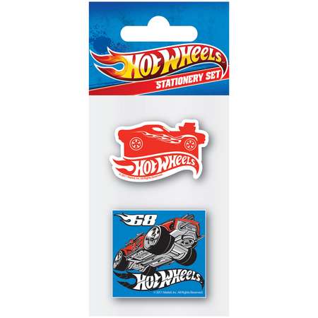 Ластики фигурные Kinderline Hot Wheels 2шт