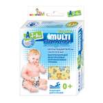 Трусики MULTI-DIAPERS Лайт Бегемоты желтые A 3-6кг 1шт