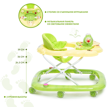 Ходунки Babyton Duck Green QB5302