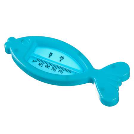 Термометр Крошка Я для ванной Рыбка цвет голубой