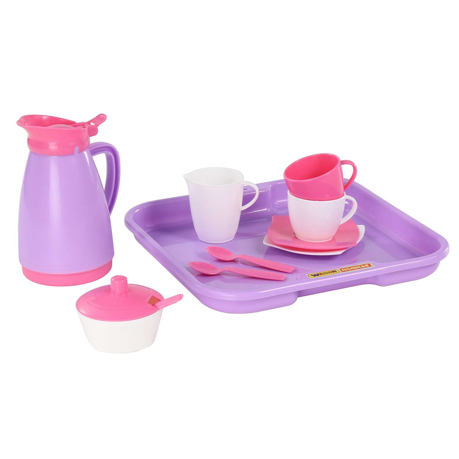 Посуда с подносом Полесье Алиса на 2 персоны (Pretty Pink) - фото 3