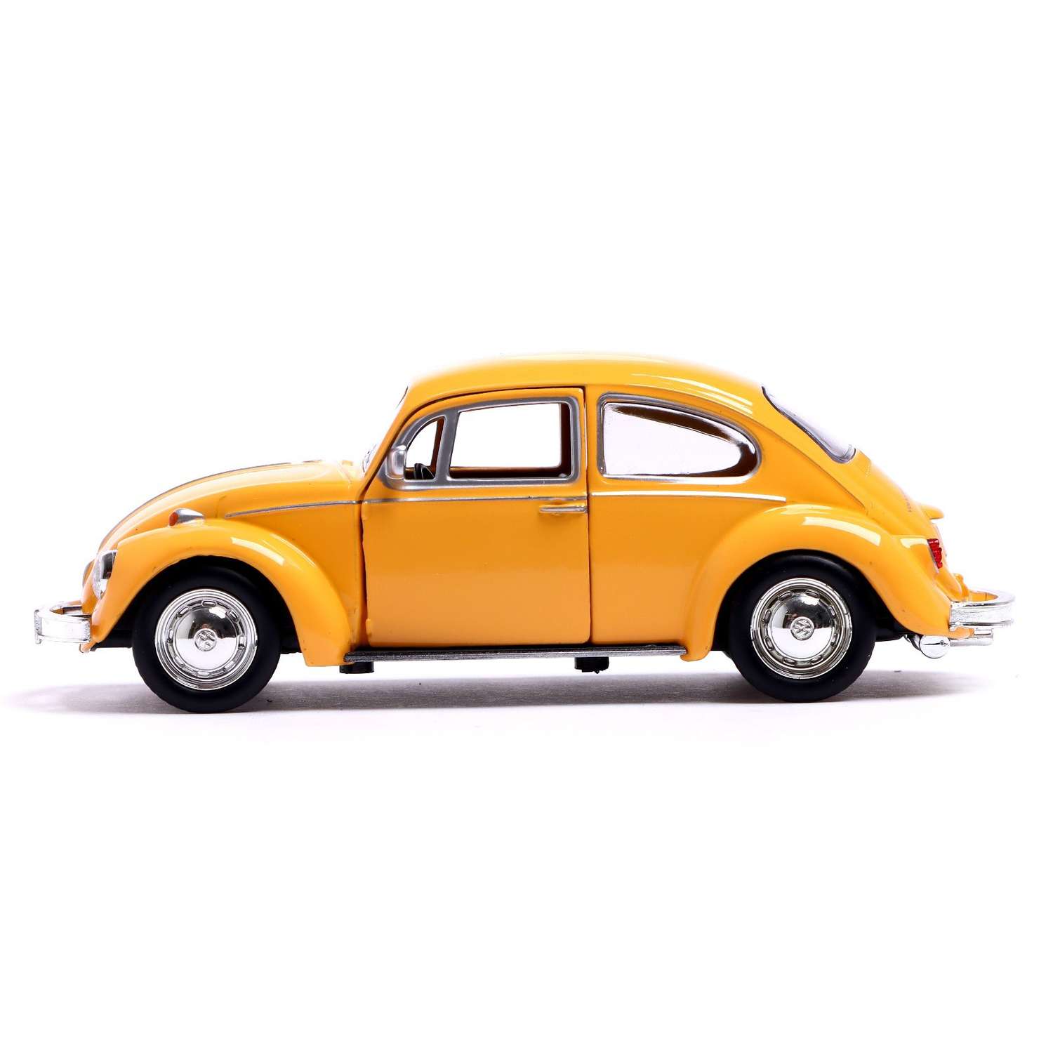 Машина Автоград металлическая VOLKSWAGEN BEETLE 1967. 1:32 открываются  двери инерция цвет жёлтый купить по цене 812 ₽ в интернет-магазине Детский  мир