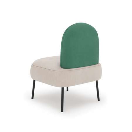 Кресло YOSHI ЮТТА велюр зеленый 61х61х88 см